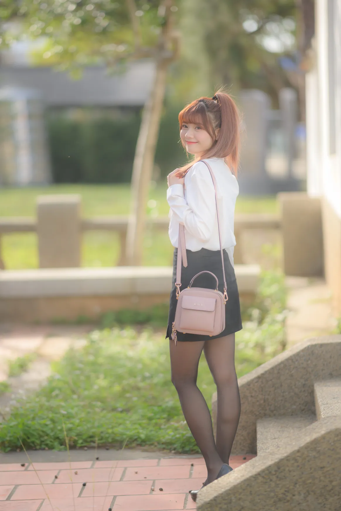 [Mzsock] NO.237 OL black silk uniform high heels street photography#[105P]-103